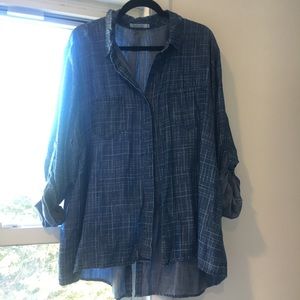 Plus Size Designer Denim Top